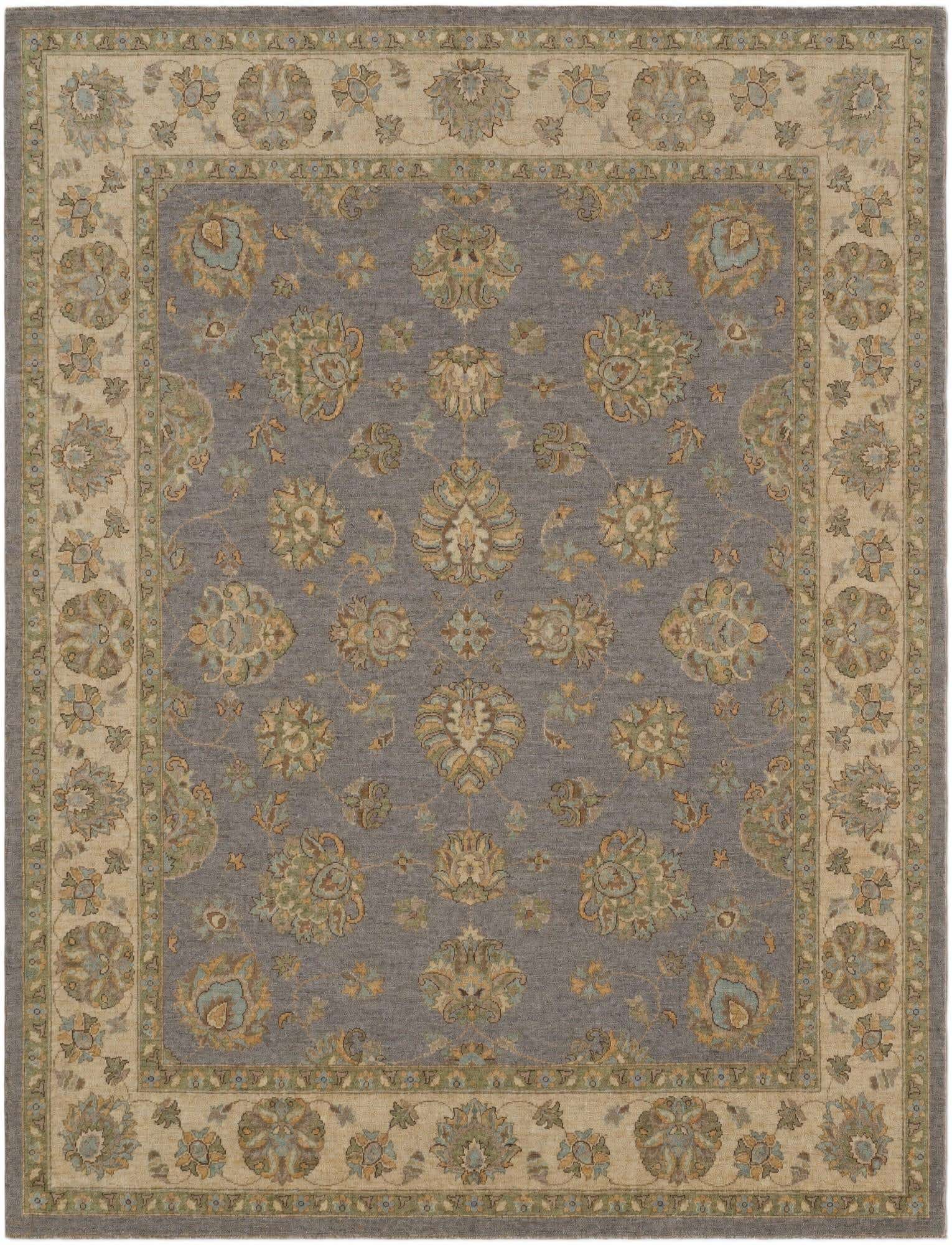 8' x 10' 5 Hand Knotted Ziegler Rug