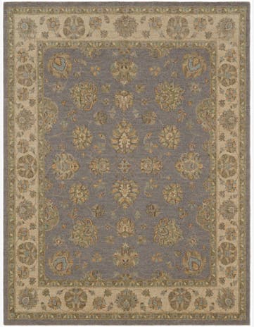 8' x 10' 5 Hand Knotted Ziegler Rug