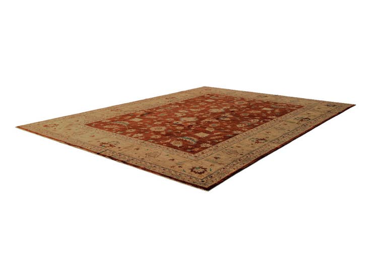 Detail image of 9' 1 x 12' Hand Knotted Ziegler Rug