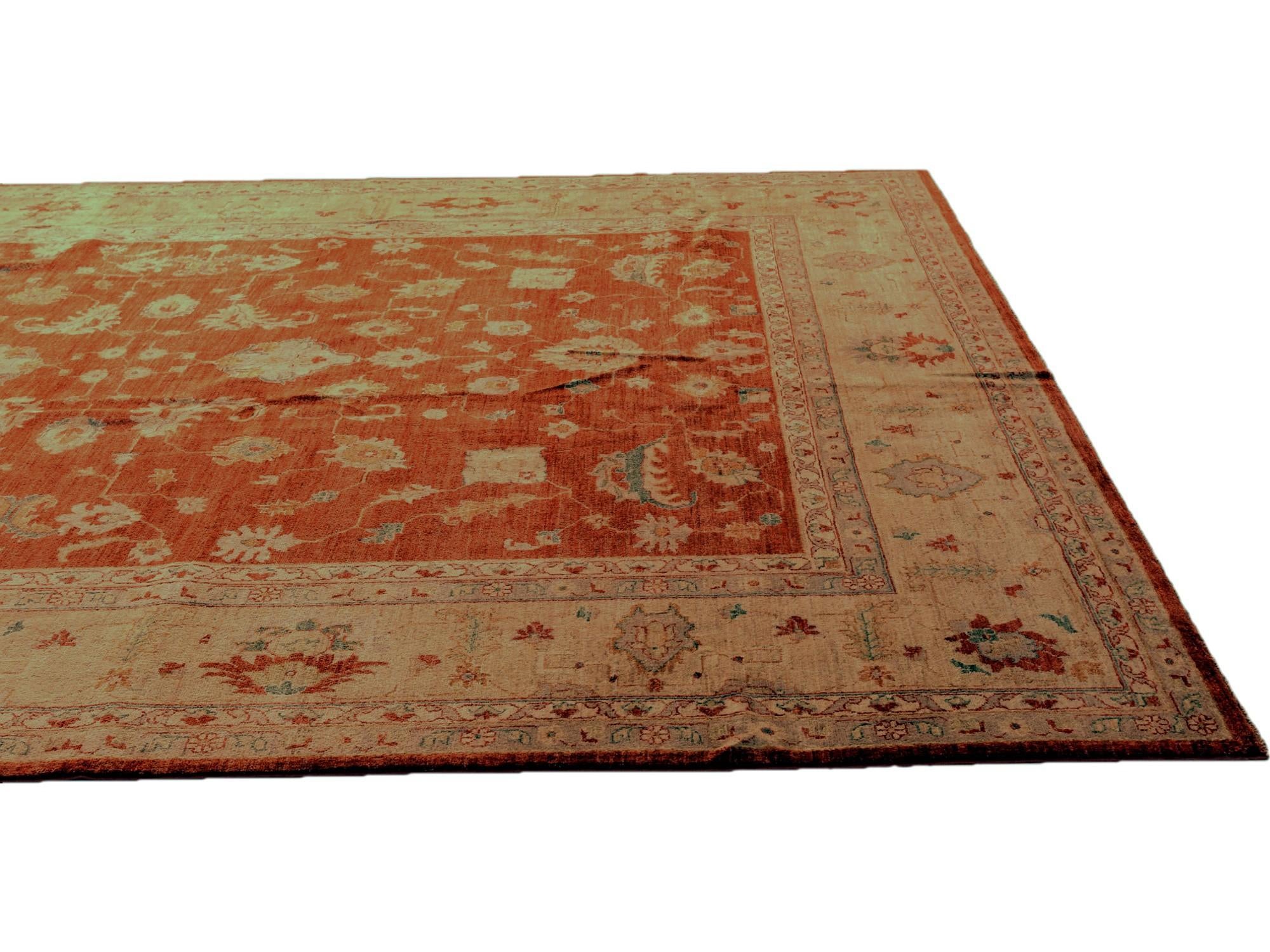 9' 1 x 12' Hand Knotted Ziegler Rug