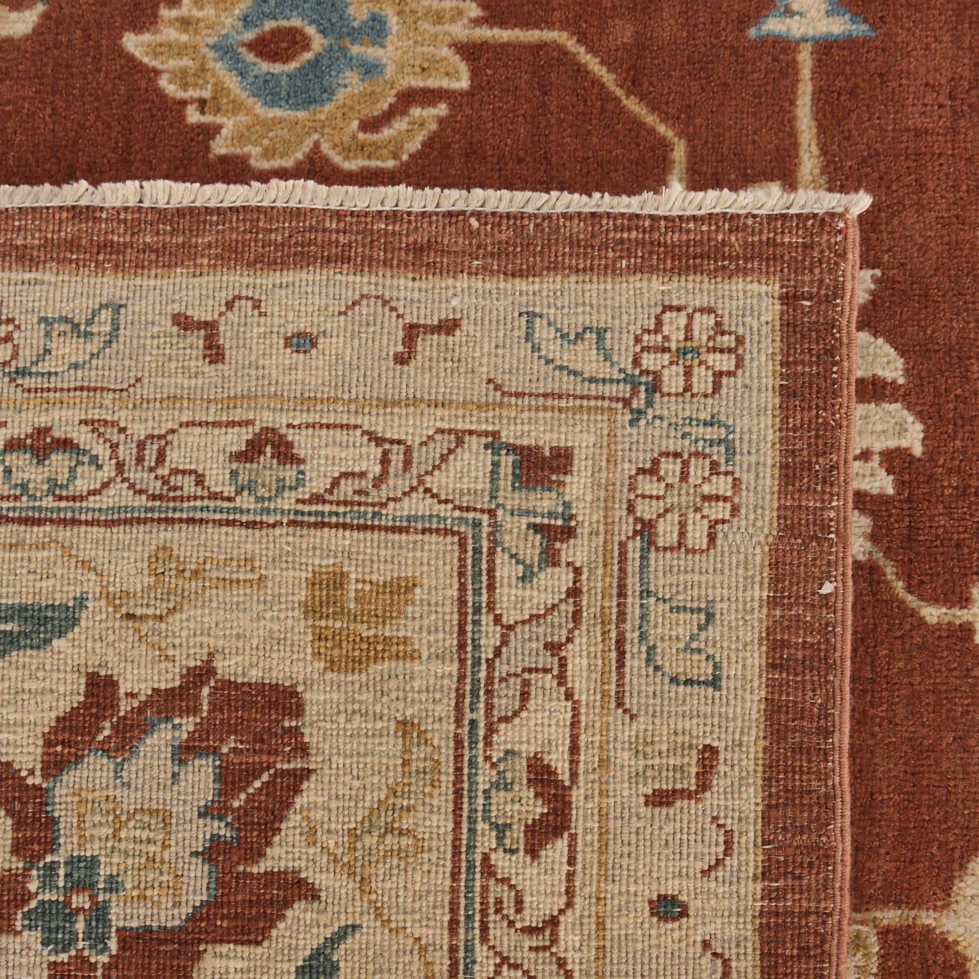 9' 1 x 12' Hand Knotted Ziegler Rug