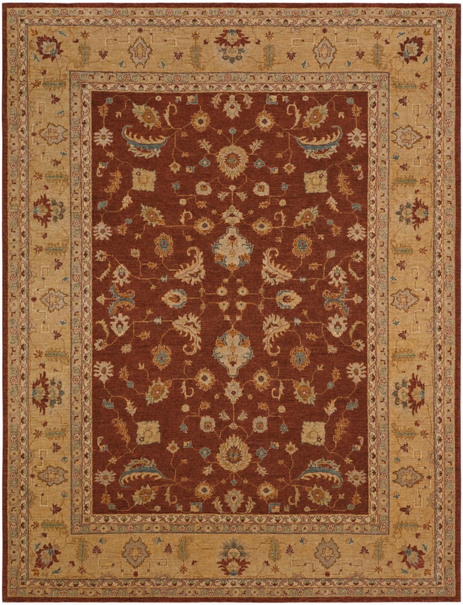 9' 1 x 12' Hand Knotted Ziegler Rug