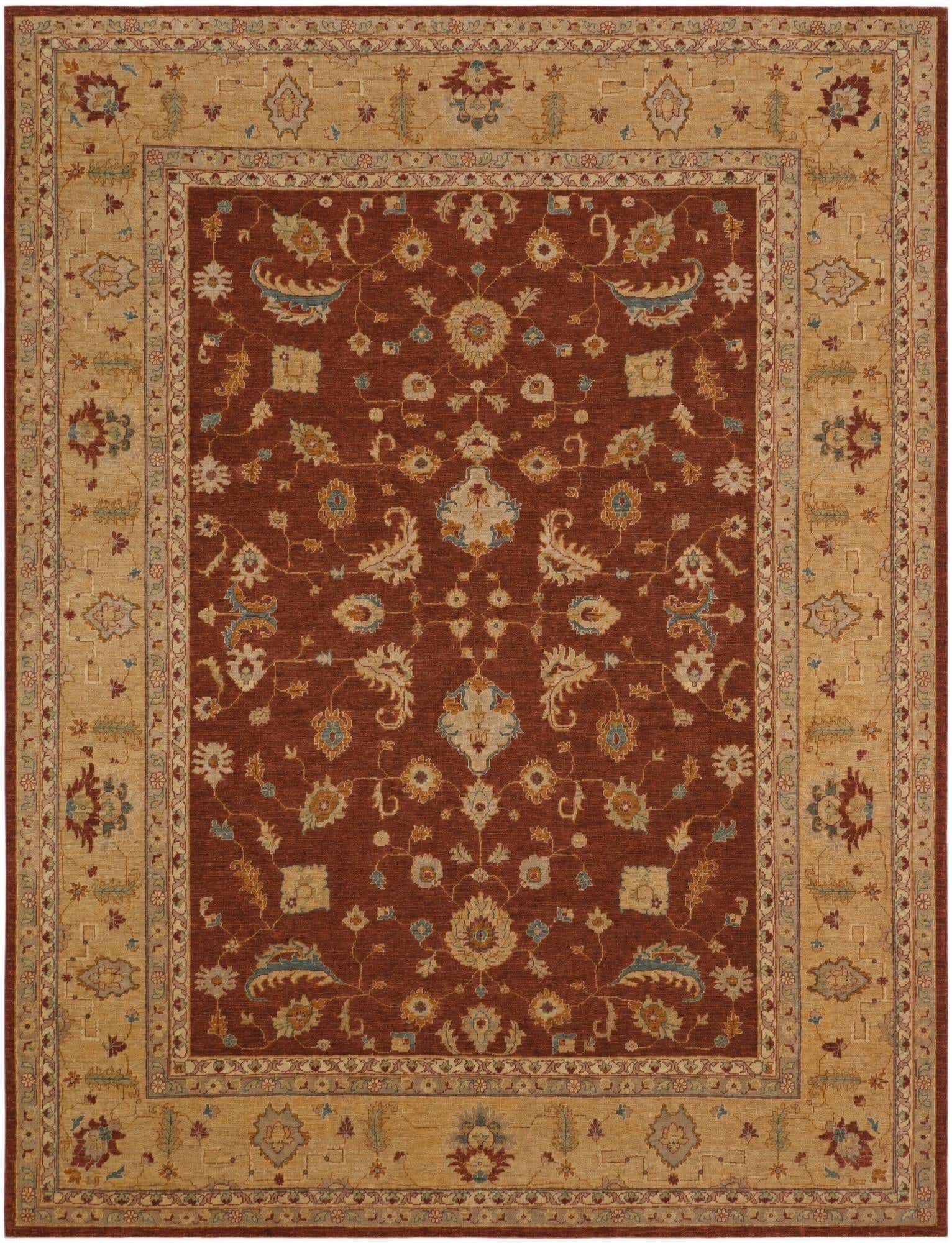 9' 1 x 12' Hand Knotted Ziegler Rug