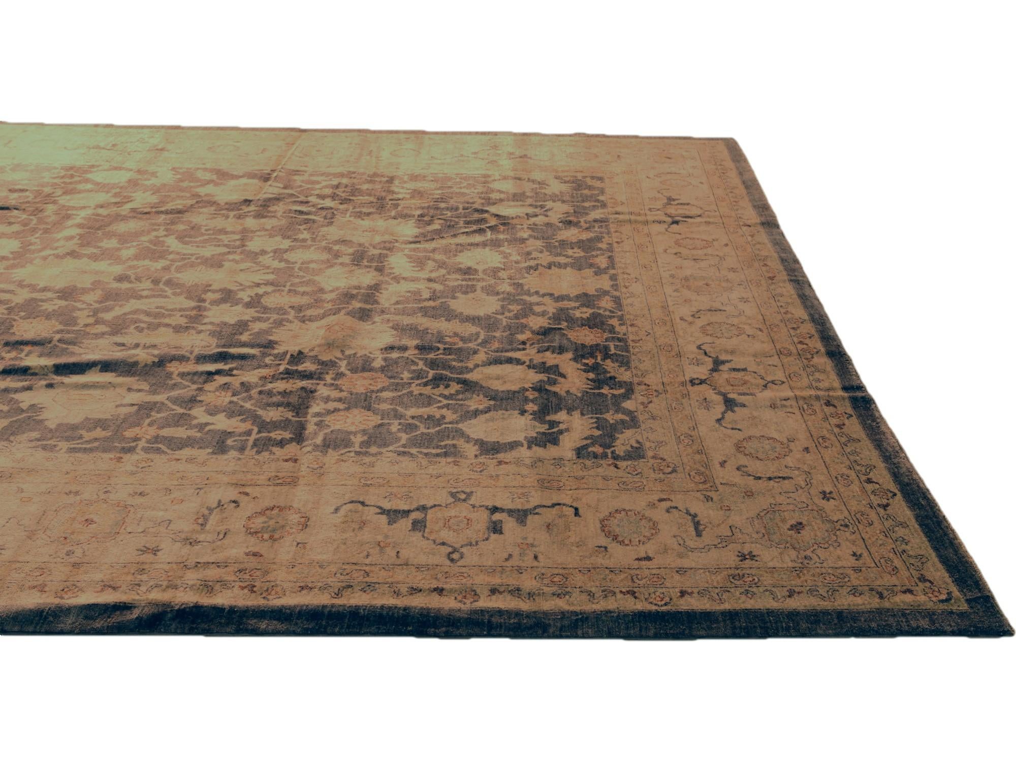 11' 7 x 15' 11 Hand Knotted Ziegler Rug