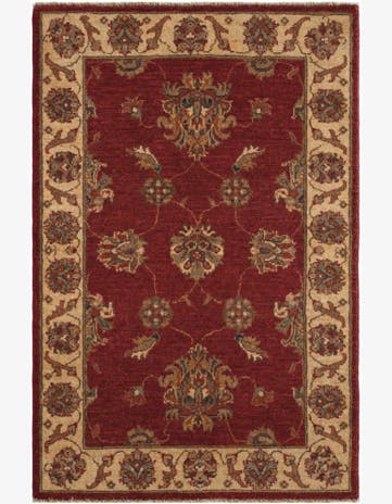 2' 8 x 4' 1 Hand Knotted Ziegler Rug