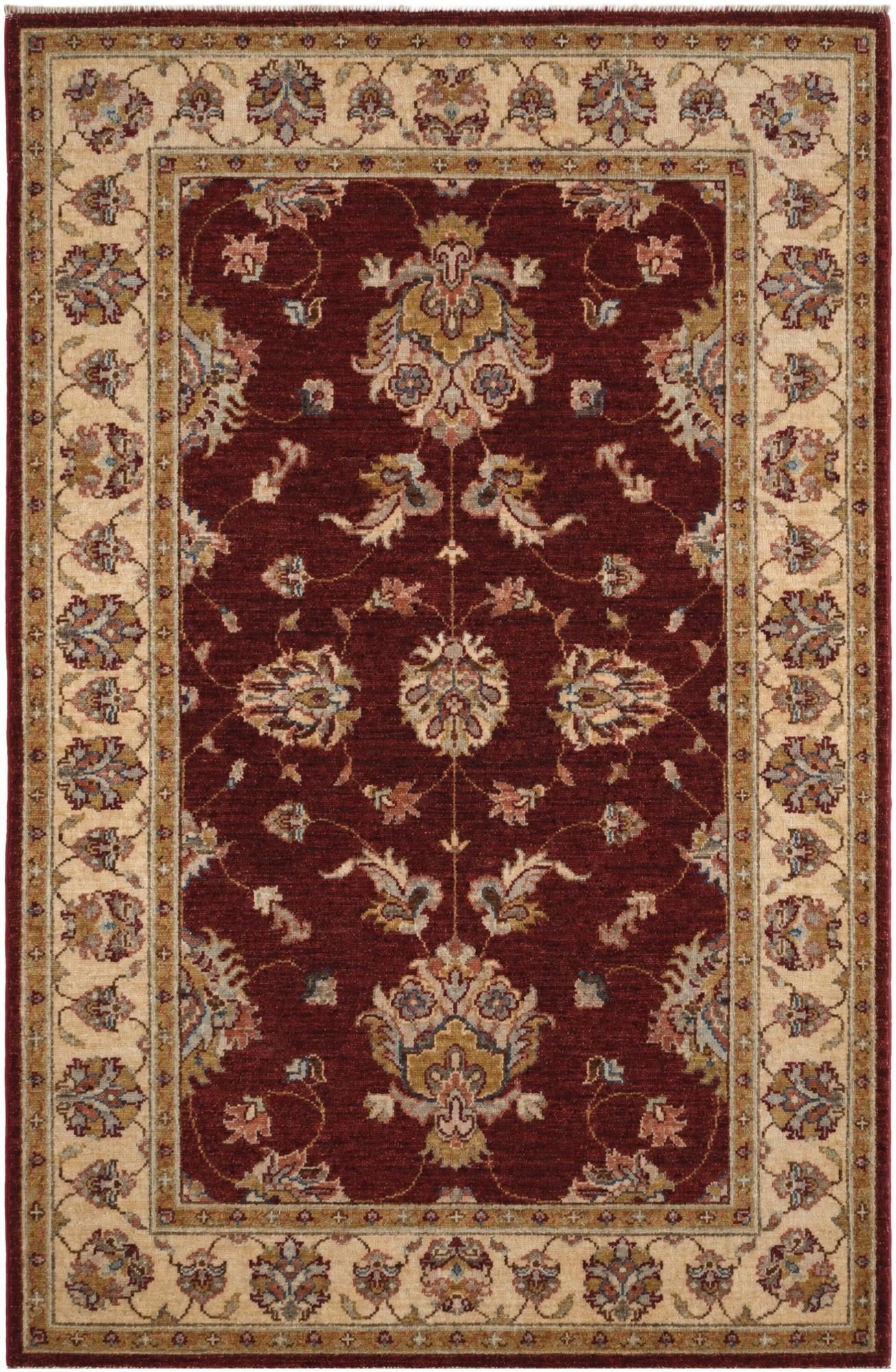 3' 4 x 5' 1 Hand Knotted Ziegler Rug