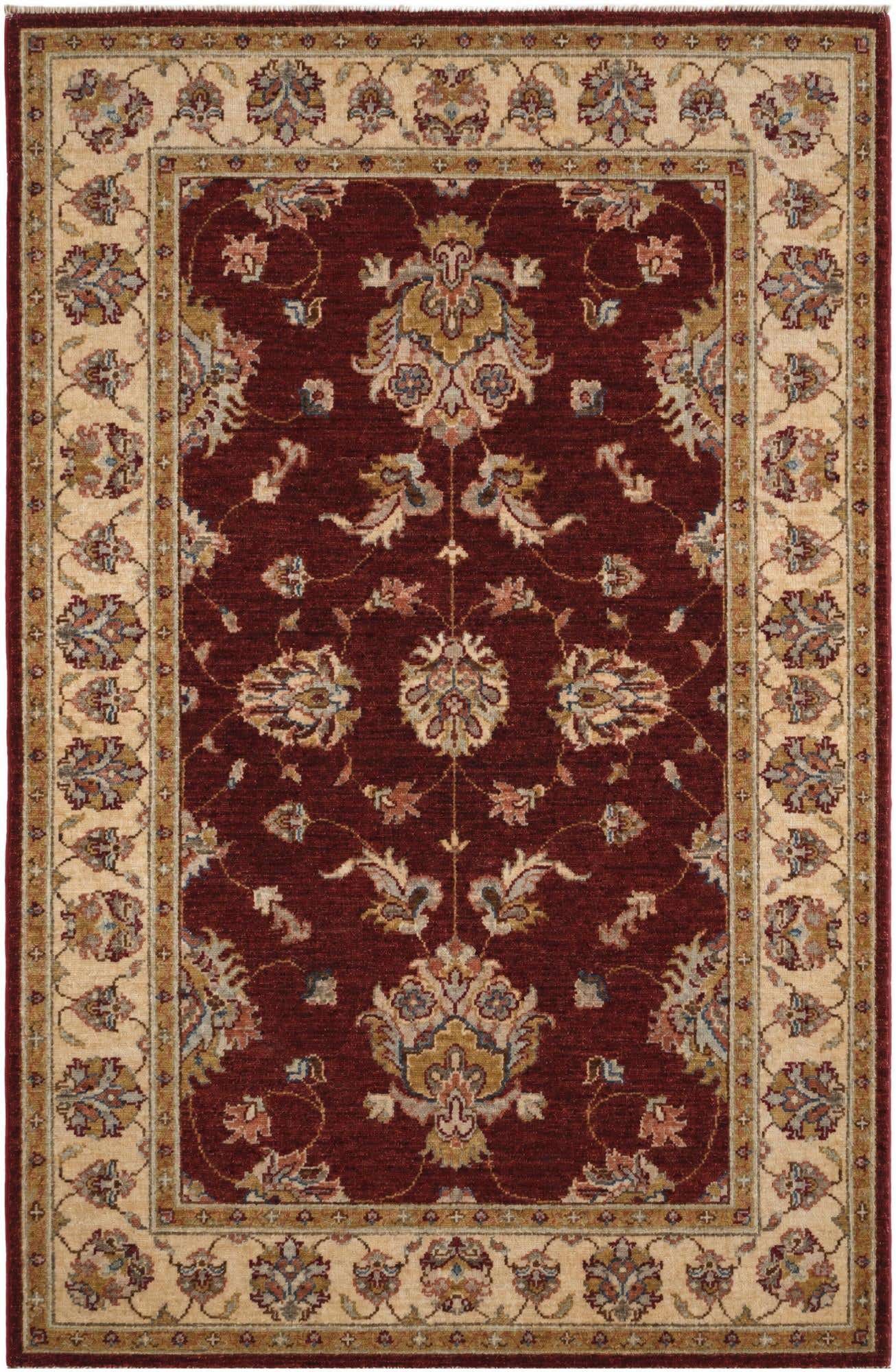 3' 4 x 5' 1 Hand Knotted Ziegler Rug