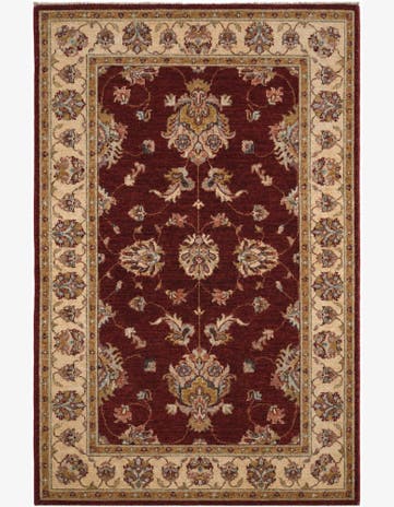 3' 4 x 5' 1 Hand Knotted Ziegler Rug