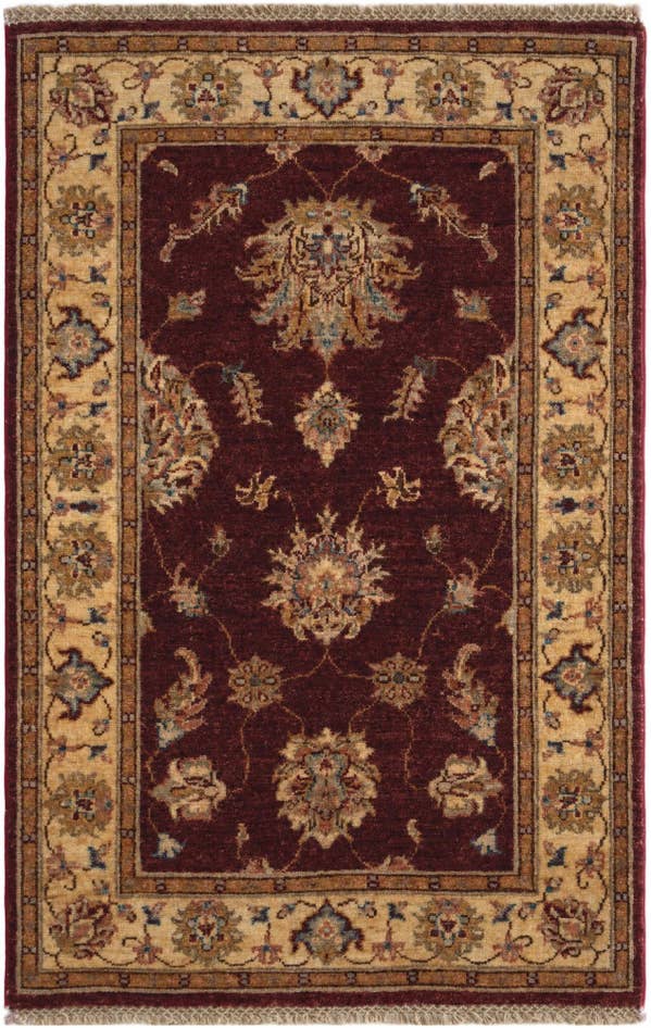 Detailansicht von 80cm x 125cm Handgeknüpft Ziegler Teppich