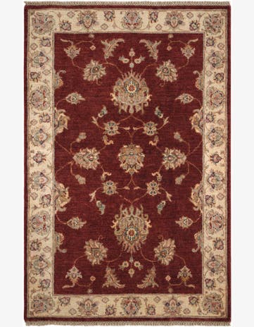 3' 3 x 4' 11 Hand Knotted Ziegler Rug
