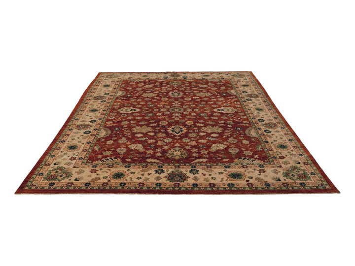 8' 11 x 11' 10 Hand Knotted Ziegler Rug