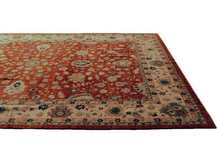 8' 11 x 11' 10 Hand Knotted Ziegler Rug