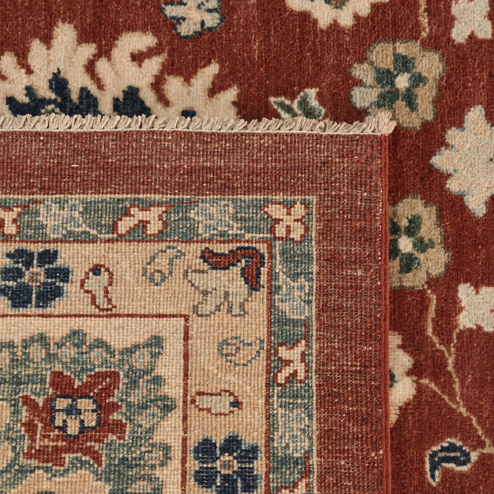 8' 11 x 11' 10 Hand Knotted Ziegler Rug