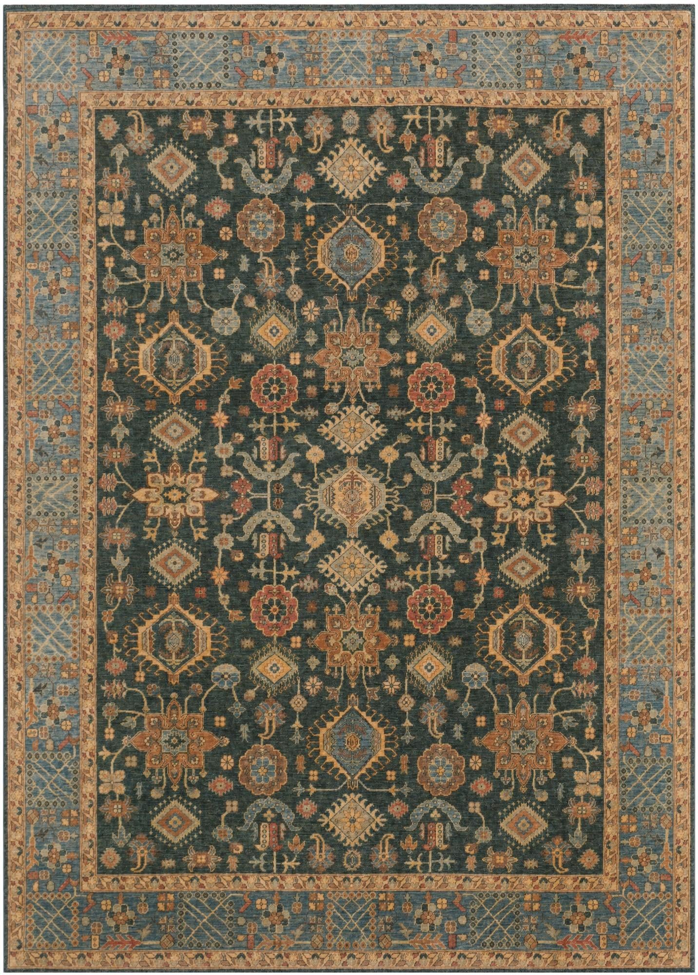 8' 10 x 12' 4 Hand Knotted Ziegler Rug