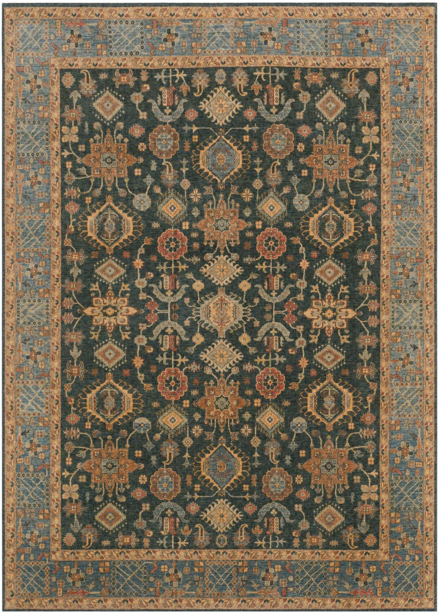 8' 10 x 12' 4 Hand Knotted Ziegler Rug