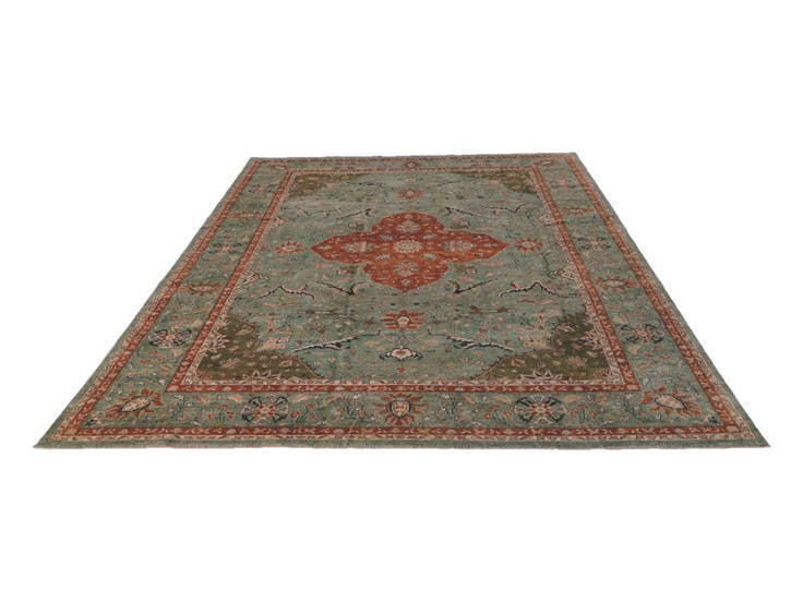 Detail image of 9' 9 x 13' 8 Hand Knotted Ziegler Rug