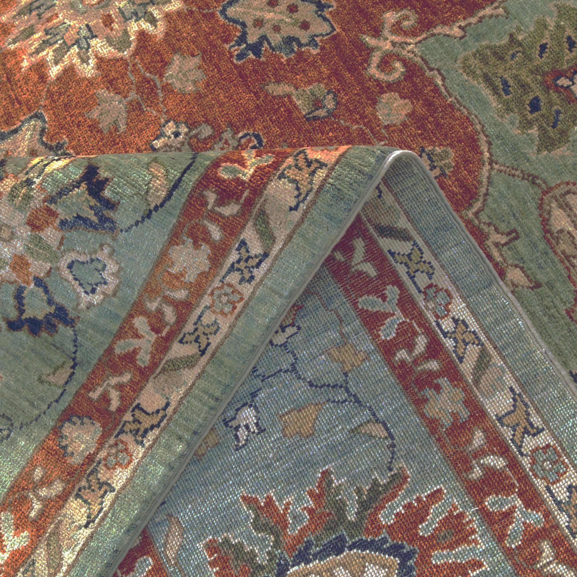 9' 9 x 13' 8 Hand Knotted Ziegler Rug