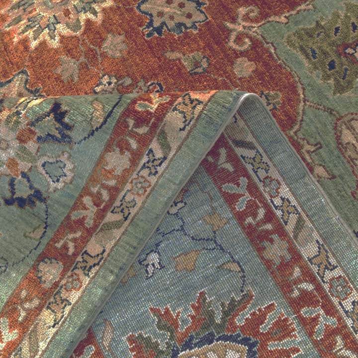 9' 9 x 13' 8 Hand Knotted Ziegler Rug