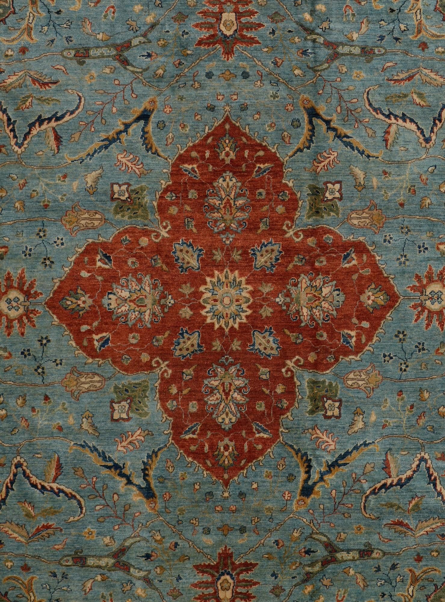 9' 9 x 13' 8 Hand Knotted Ziegler Rug