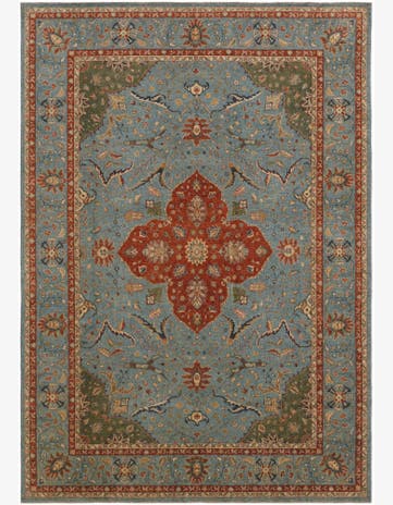 9' 9 x 13' 8 Hand Knotted Ziegler Rug