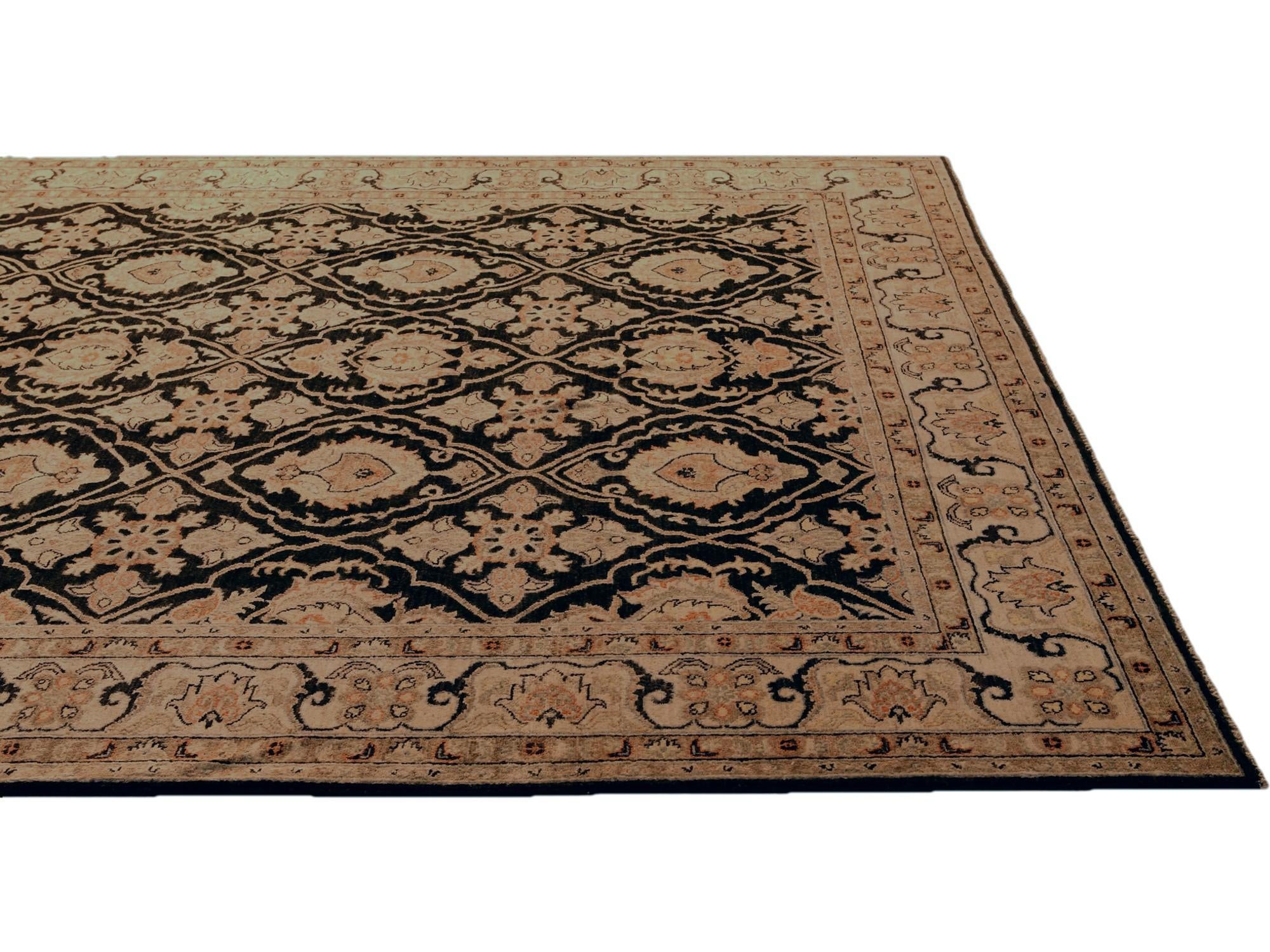 255cm x 295cm Hand Knotted Ziegler Rug