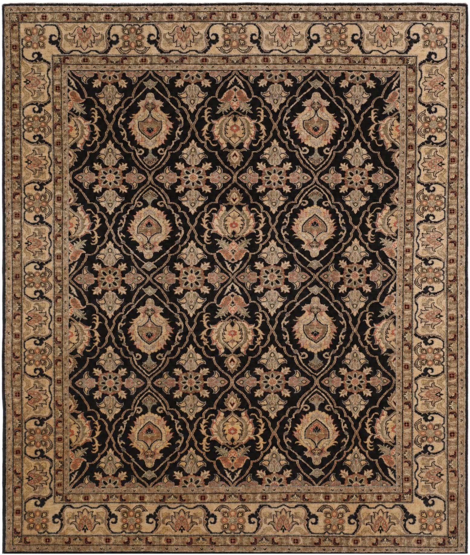 8' 4 x 9' 8 Hand Knotted Ziegler Rug