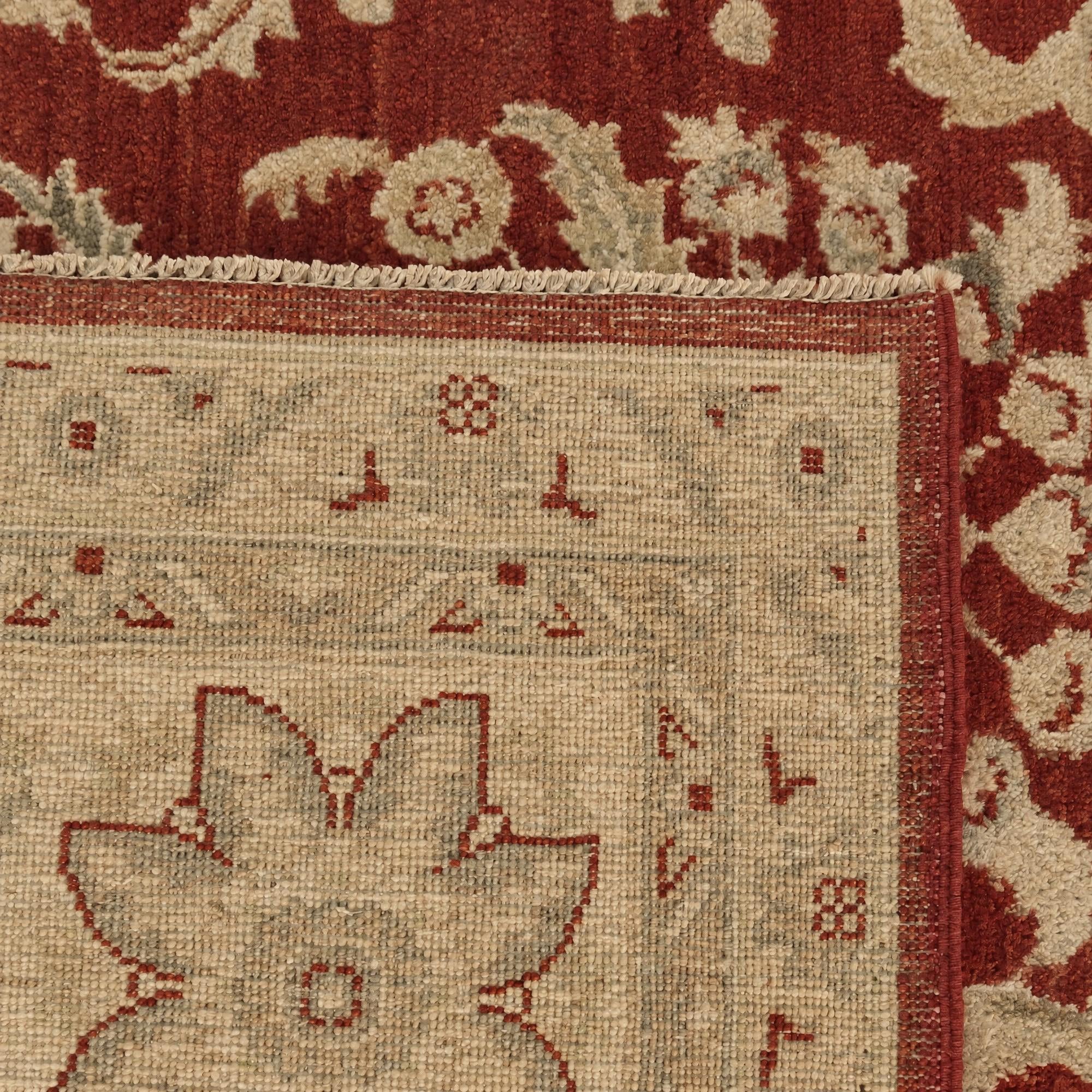 8' 11 x 11' 10 Hand Knotted Ziegler Rug