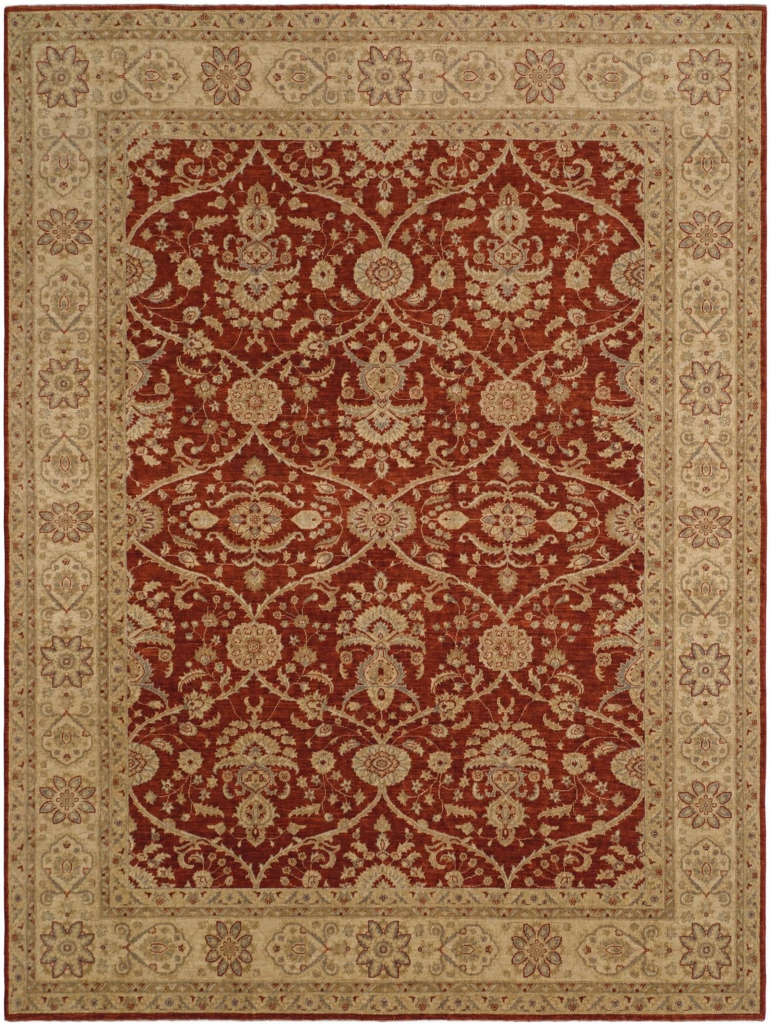 8' 11 x 11' 10 Hand Knotted Ziegler Rug