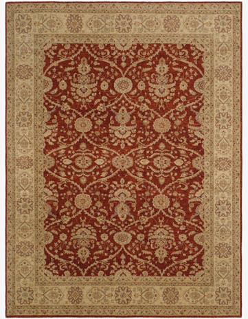 8' 11 x 11' 10 Hand Knotted Ziegler Rug