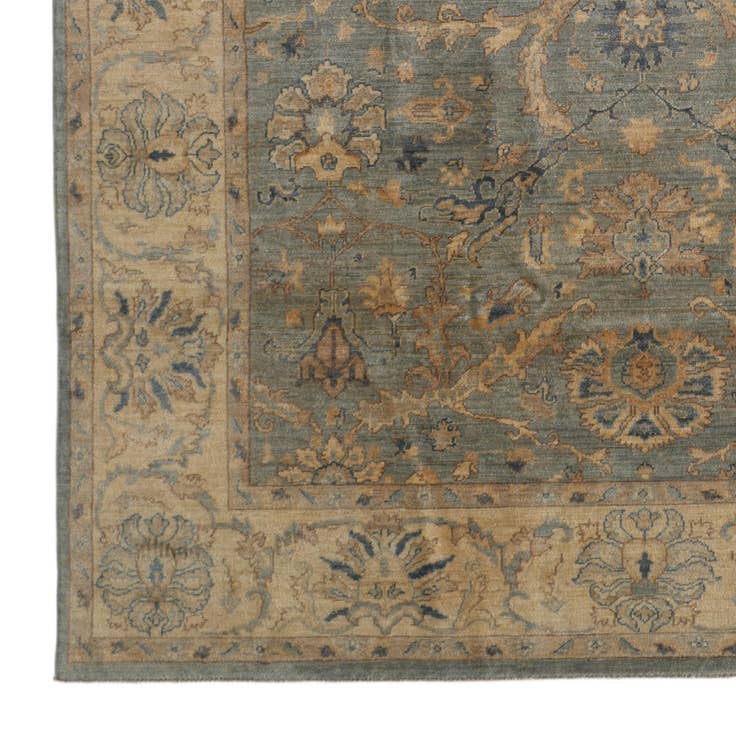 Detail image of 7' 11 x 9' 10 Hand Knotted Ziegler Rug