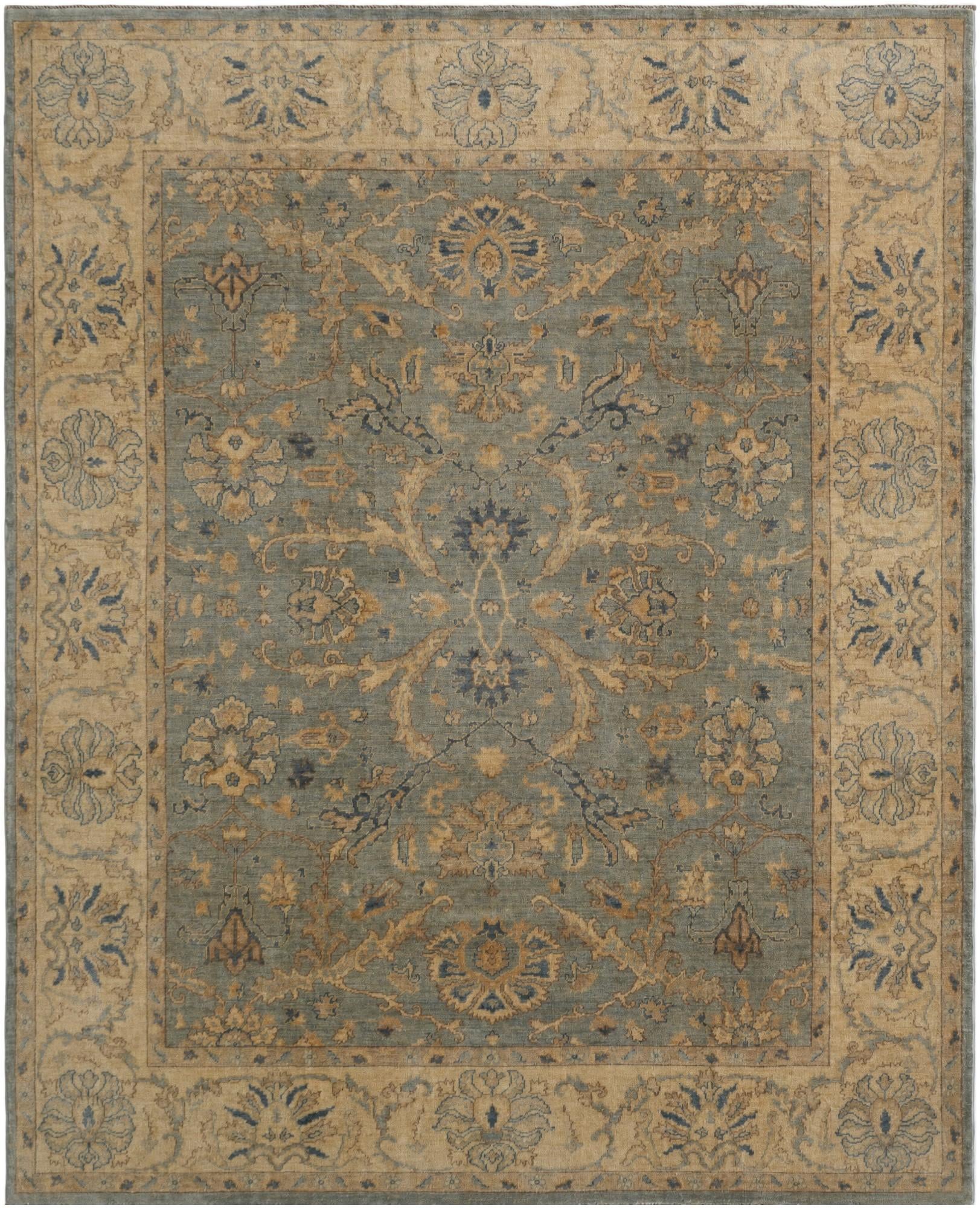 7' 11 x 9' 10 Hand Knotted Ziegler Rug