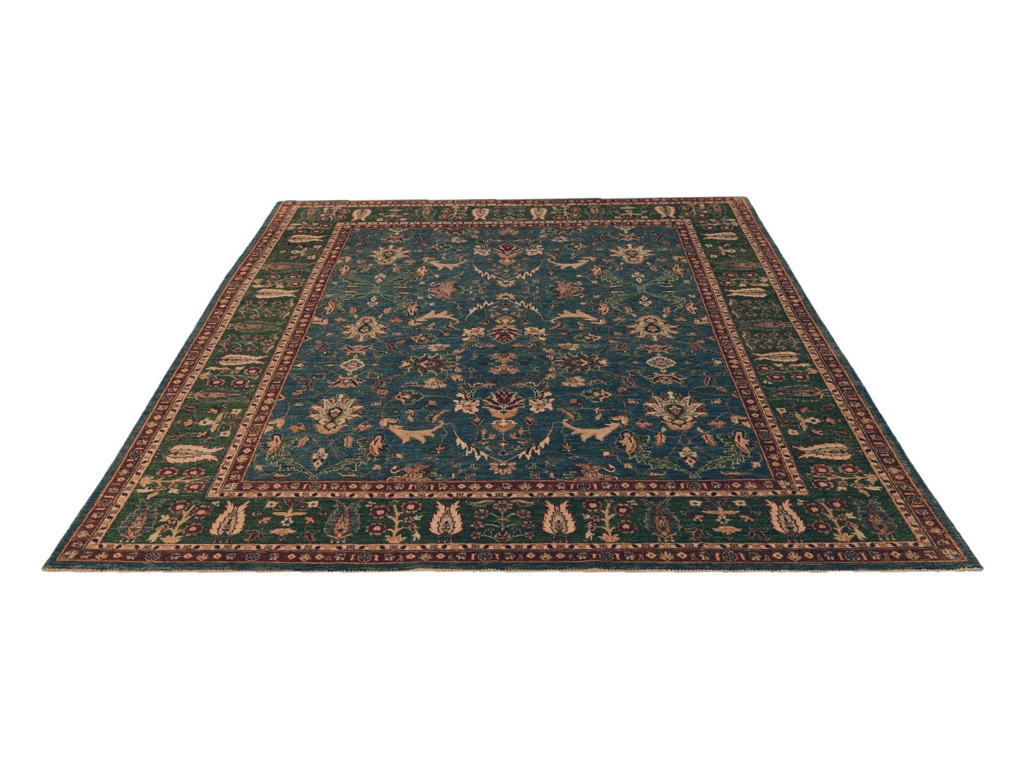 8' 1 x 9' 9 Hand Knotted Ziegler Rug