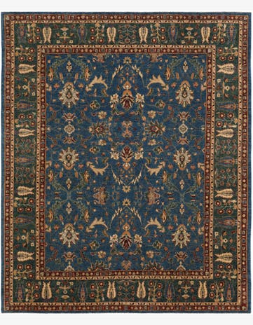 8' 1 x 9' 9 Hand Knotted Ziegler Rug