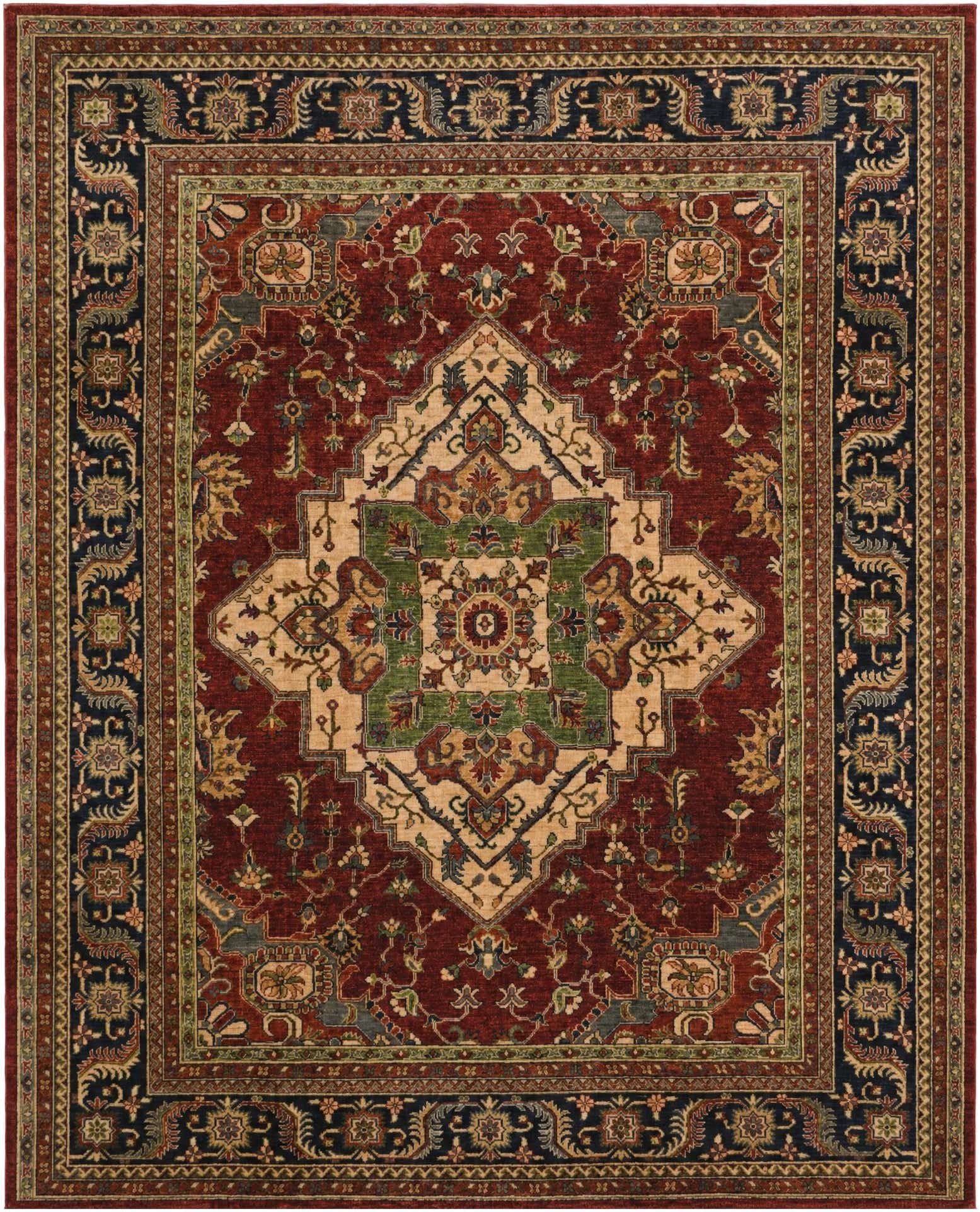 8' 2 x 10' 2 Hand Knotted Ziegler Rug