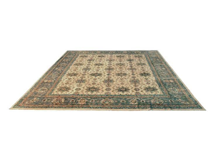 Detail image of 12' 4 x 14' 10 Hand Knotted Ziegler Rug