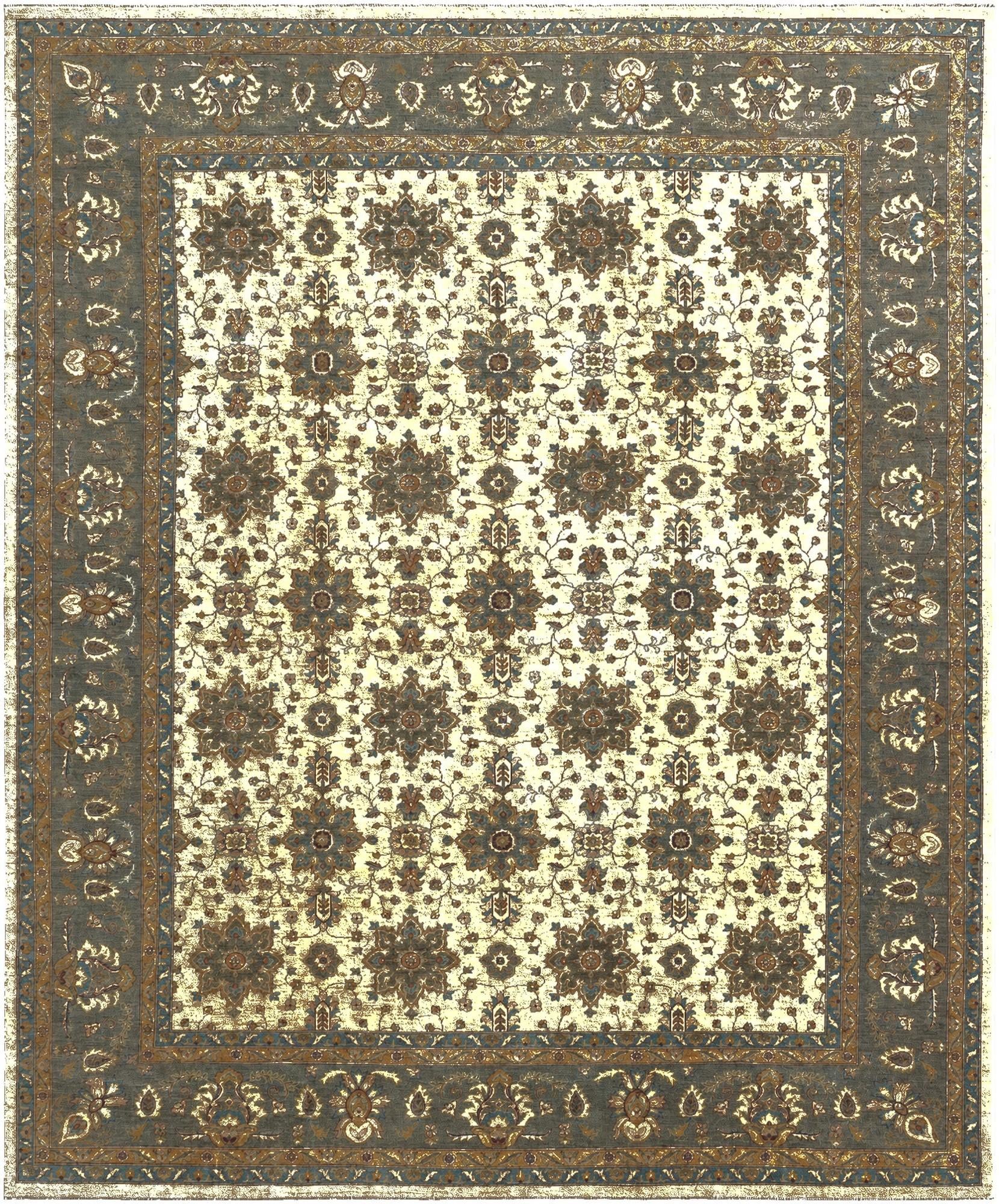 12' 4 x 14' 10 Hand Knotted Ziegler Rug