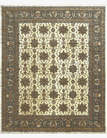 12' 4 x 14' 10 Hand Knotted Ziegler Rug