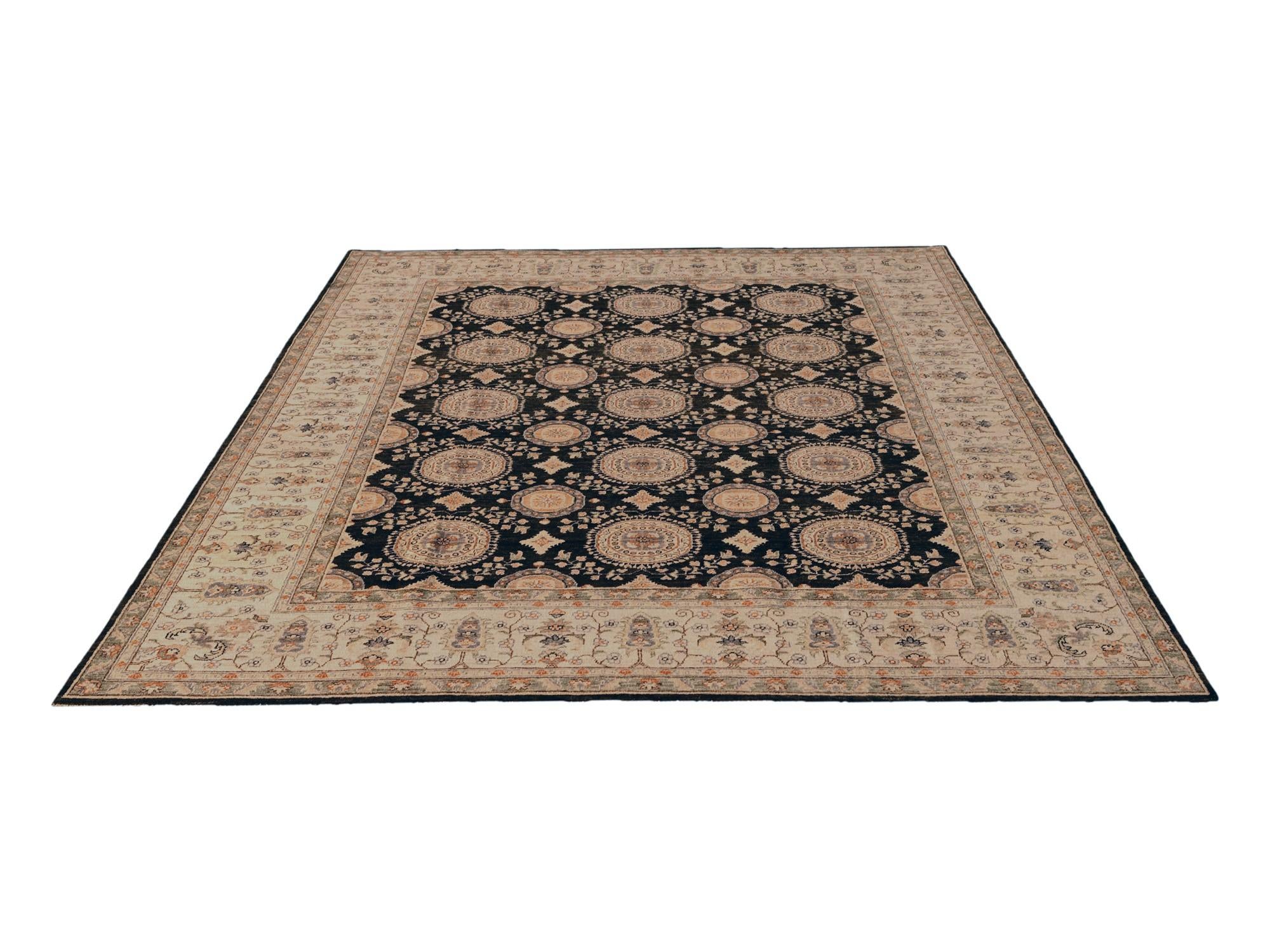 8' x 9' 10 Hand Knotted Ziegler Rug
