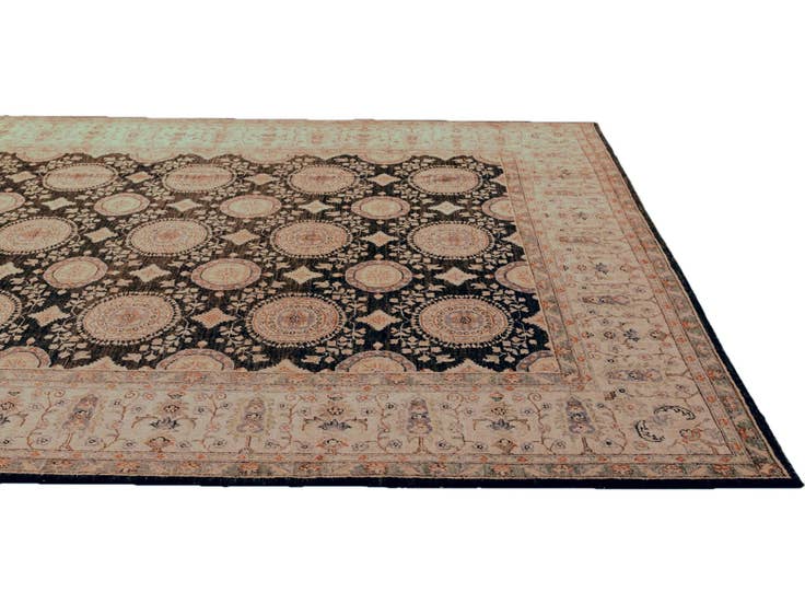 Detail image of 8' x 9' 10 Hand Knotted Ziegler Rug