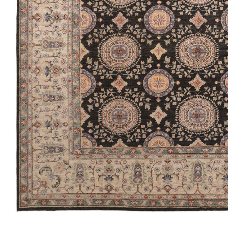 Detail image of 8' x 9' 10 Hand Knotted Ziegler Rug