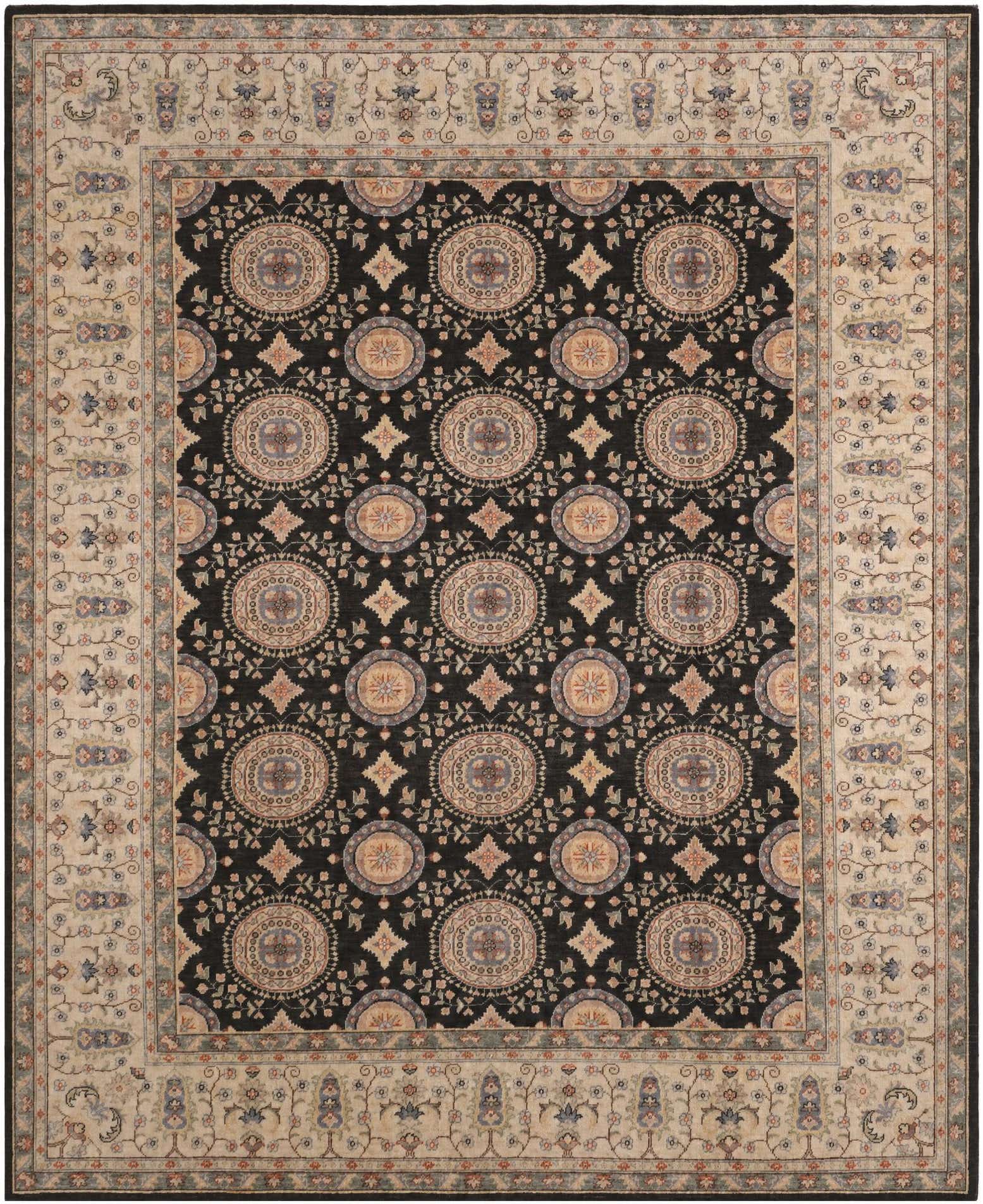 8' x 9' 10 Hand Knotted Ziegler Rug