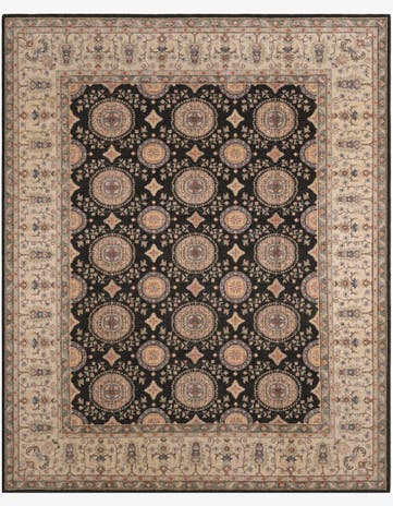 8' x 9' 10 Hand Knotted Ziegler Rug