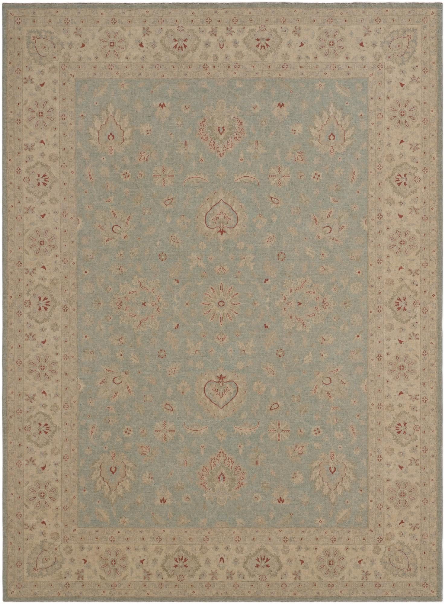 10' 1 x 13' 9 Hand Knotted Ziegler Rug
