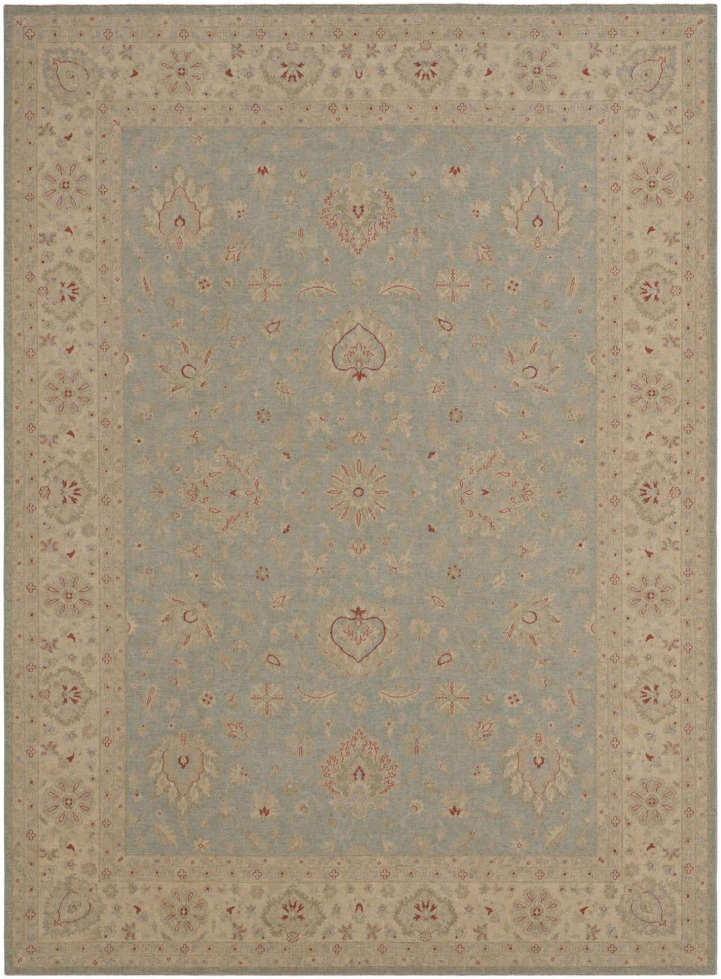 10' 1 x 13' 9 Hand Knotted Ziegler Rug