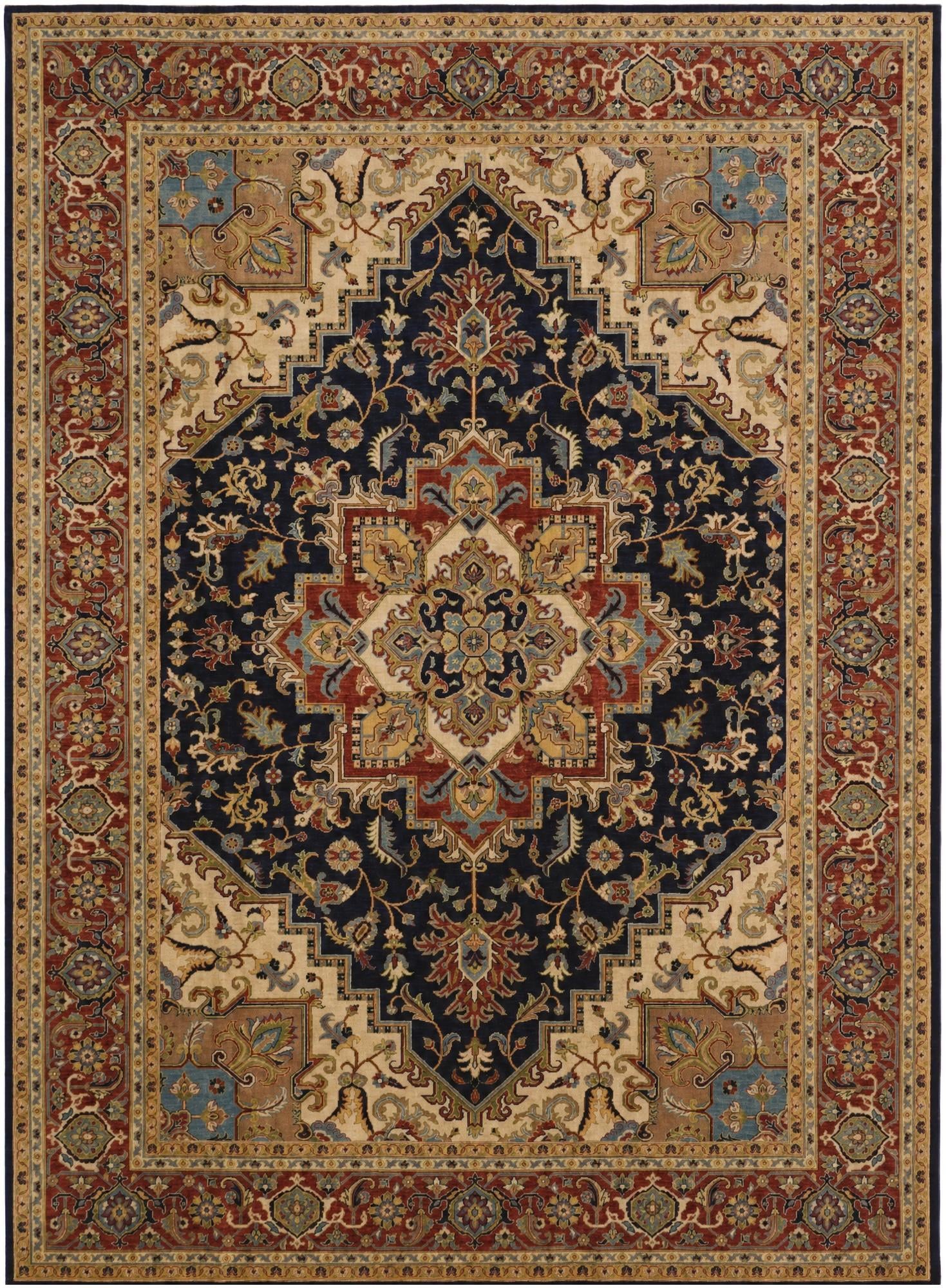 10' 1 x 13' 10 Hand Knotted Ziegler Rug