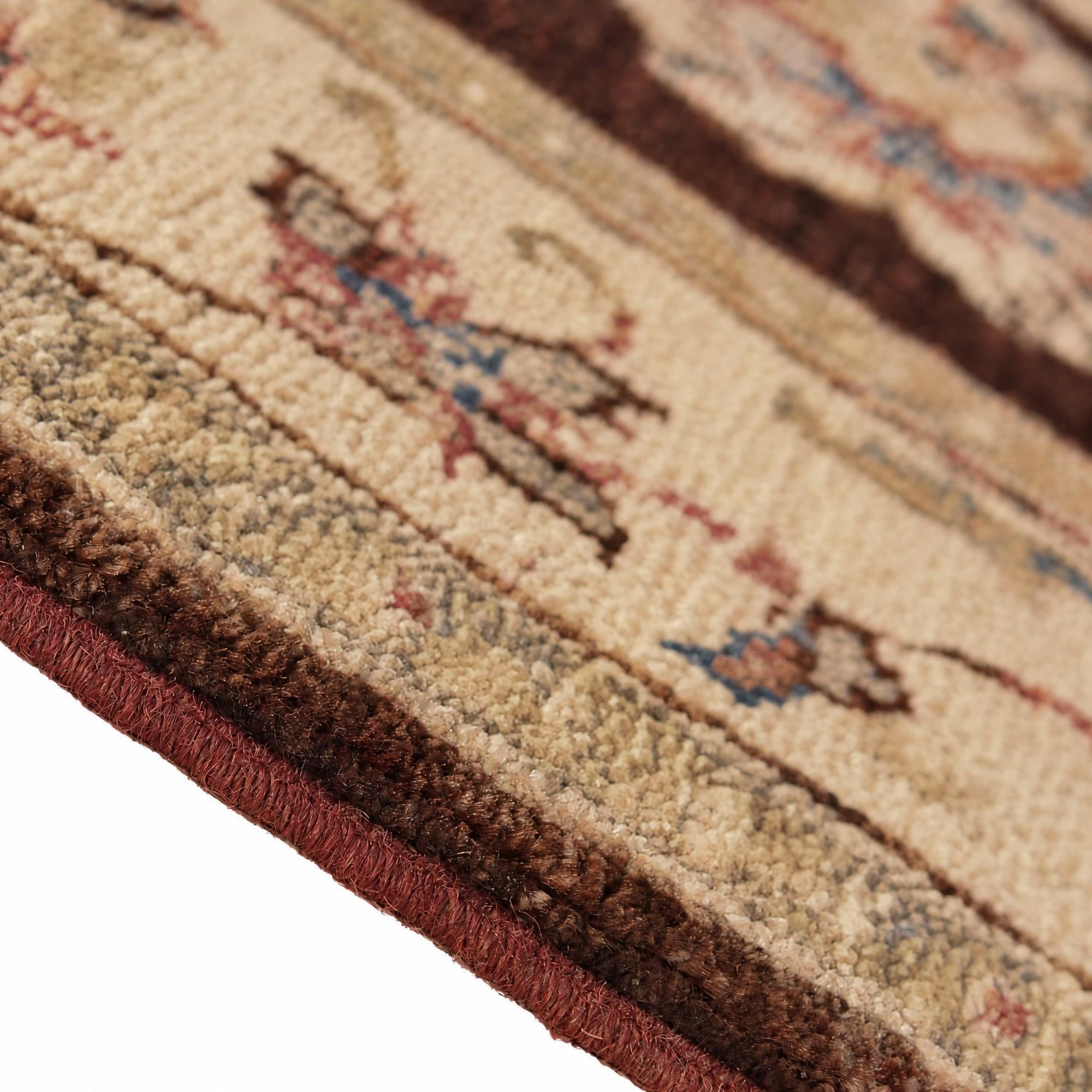 Detail image 8 of 12: 3' 4 x 4' 9 Hand Knotted Ziegler Rug