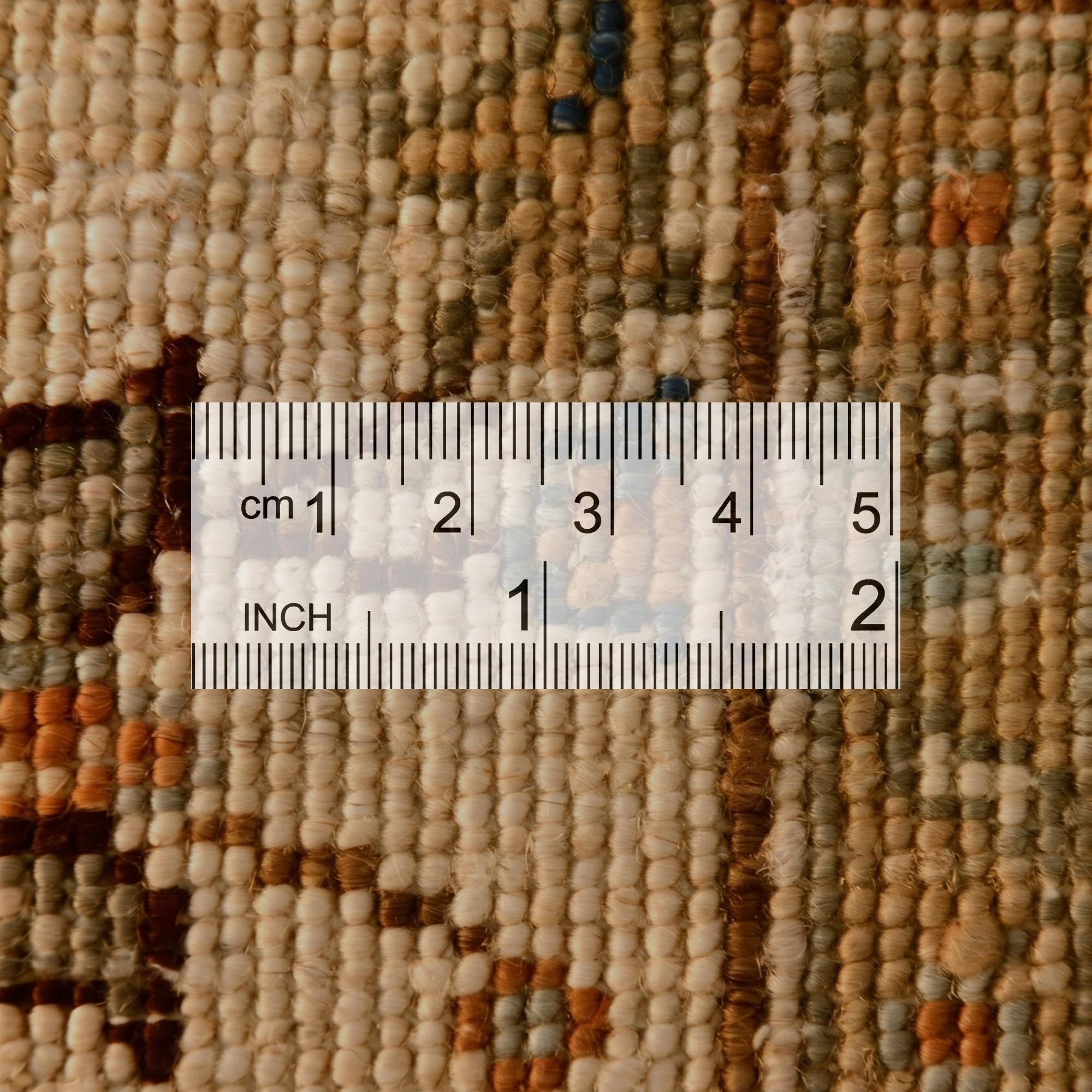 3' 4 x 4' 9 Hand Knotted Ziegler Rug