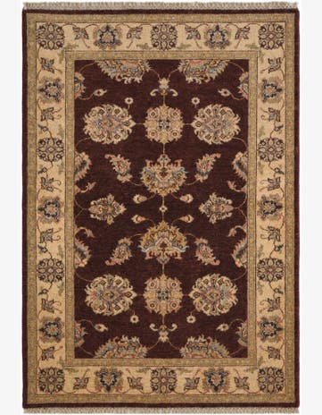 3' 4 x 4' 9 Hand Knotted Ziegler Rug