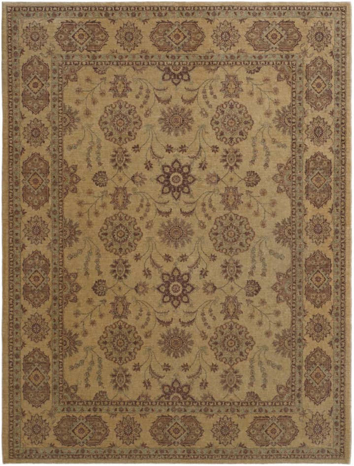 Detail image of 9' x 11' 11 Hand Knotted Ziegler Rug