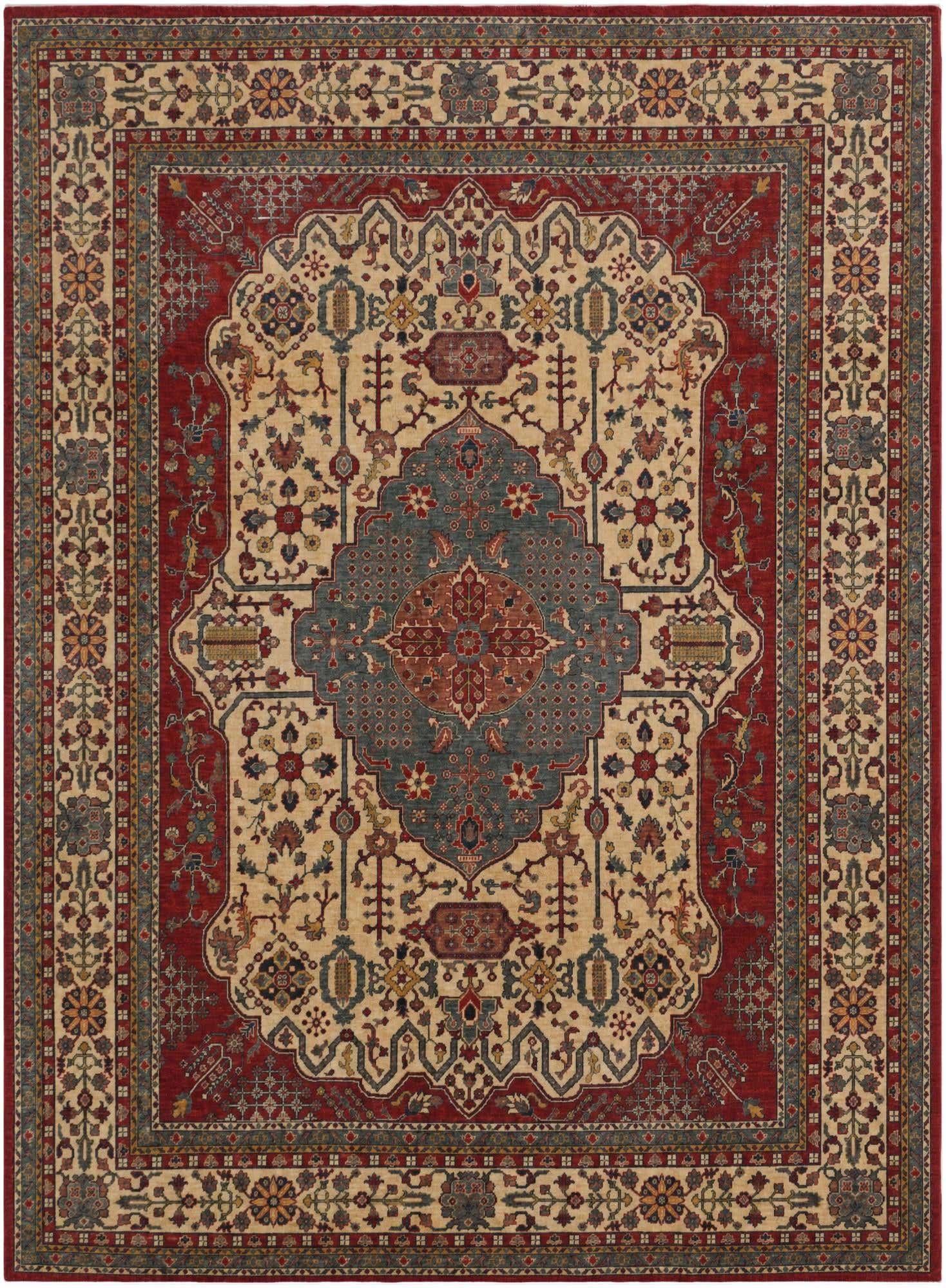 9' x 12' 4 Hand Knotted Ziegler Rug
